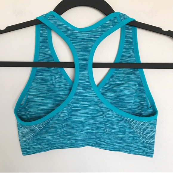 Columbia Turquoise Seamless Spacedye Sports Bra Size Medium Activewear - Picture 6 of 10